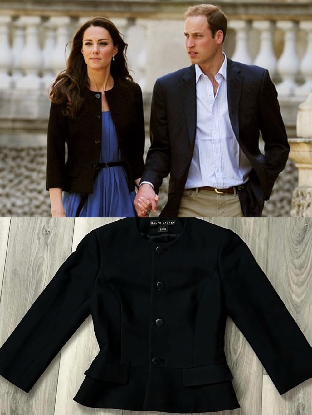 Rare Ralph Lauren Black Label Peplum Blazer - ASO Kate Middleton Royal - US4